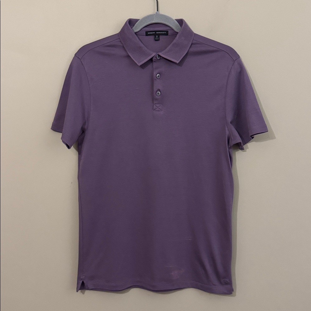 Robert Barakett, Georgia Polo Shirt, Purple, size small